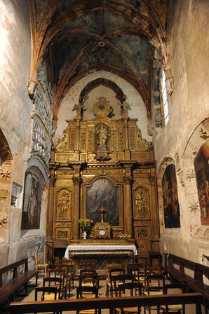 Cathédrale, retable XVII°s de la chapelle Profonde. Photo P. Lasvenes ville de Cahors.JPG