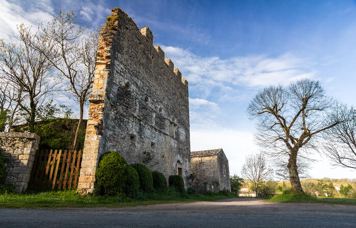 Vestiges du château à Aujols © Lot Tourisme - C. Novello-2.jpg