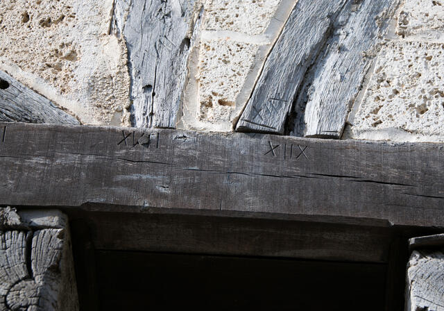 Détails de pans de bois sur une maison à Saint-Cirq-Lapopie © Lot Tourisme - C. Novello.jpg