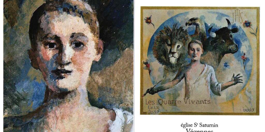Les Quatre Vivants » : peinture à fresque de Gilles Saksick