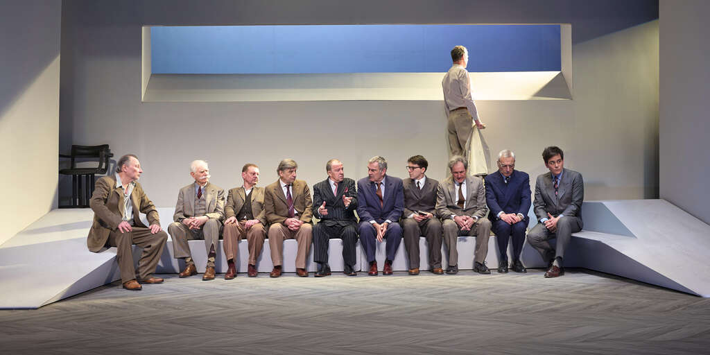 Yves Lambrecht, François Rauch de Roberty, Francis Lombrail dans « Douze hommes en colère »