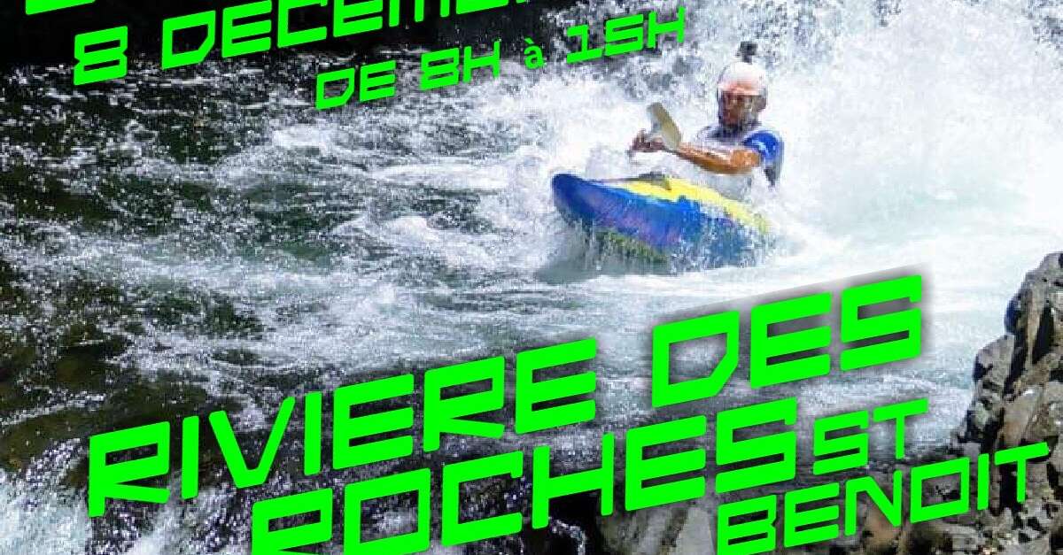 Course de Kayak extrême et Boardercross (SaintBenoît) Île de la
