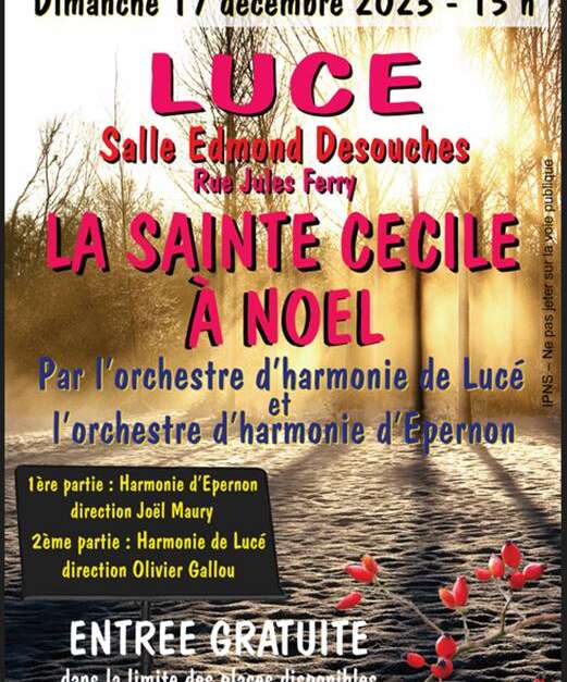 Concert la Sainte Cécile à Noël Lucé C'Chartres Tourisme