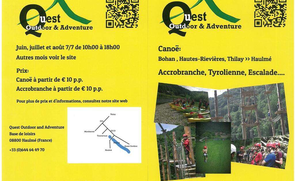 Quest Adventure Outdoor A Haulme Haulme Site Officiel Du Tourisme En Champagne Ardenne