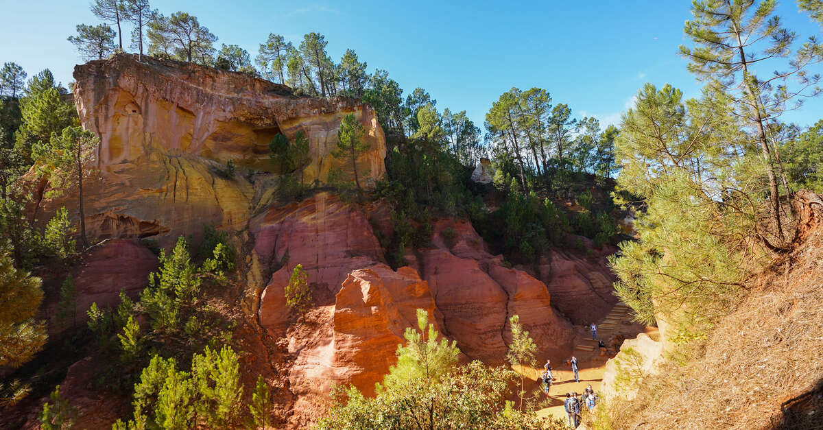 Sentier des Ocres Roussillon Office de tourisme Pays d'Apt Luberon Visitez le massif des