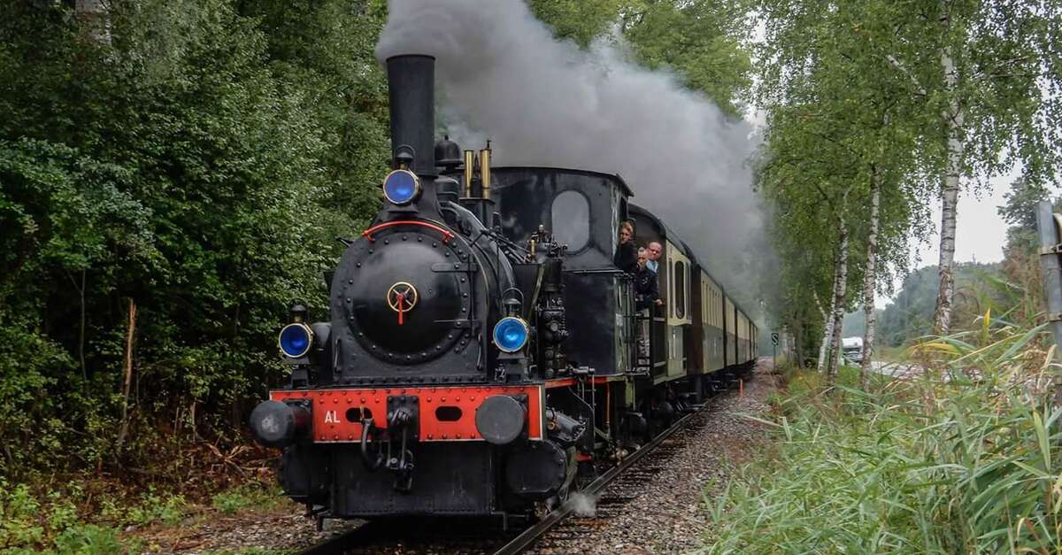 Circuit train à vapeur et bateau sur le Rhin