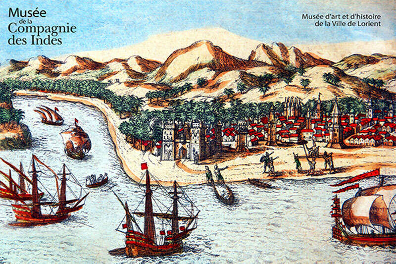 Ancien Canapé Compagnie Des Indes - Bois Massif - Époque Coloniale - Pièce De Collection