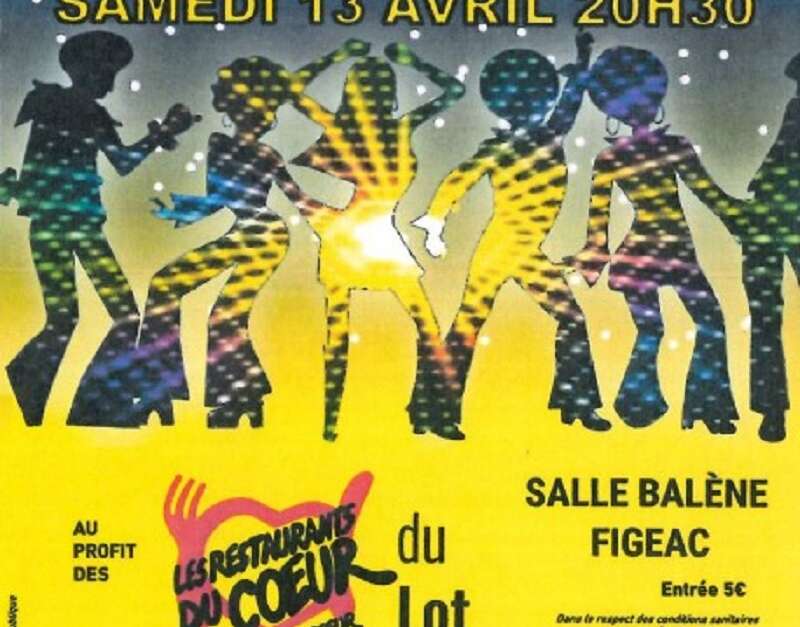 Soirée dansante années 80 pour les Restos du Cœur ! (Figeac) | Figeac