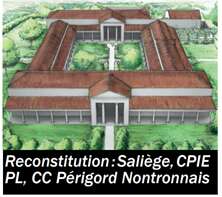 Villa galloromaine à Nontronneau (Lussasetnontronneau) Dordogne