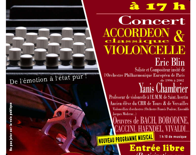 Duo Violoncelle et Accordéon : Voyage au cœur de la Grande Europe