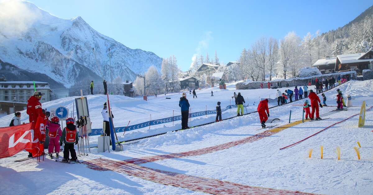 Patch écusson Ski Chamonix - Sports D'hiver - Fabriqué En France