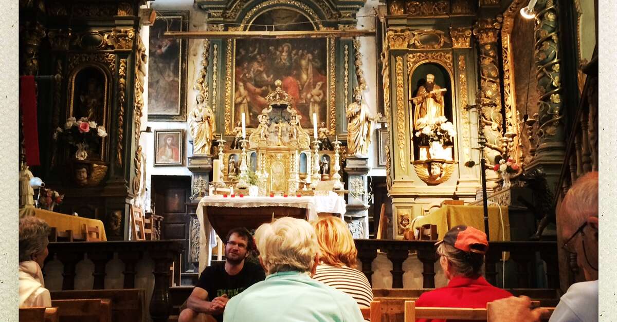 Baroque church of Les Guibertes and Le Casset (Le MonêtierlesBains