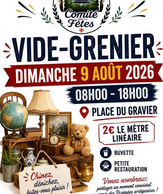 Vide Grenier (Val-de-Sos) | Office de Tourisme des Pyrénées Ariégeoises
