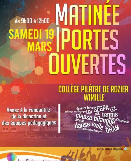 MATINEE PORTES OUVERTES  COLLEGE PILATRE DE ROZIER  Wimereux  Office