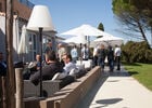 Pause séminaire dans les jardins du "Rabelais"