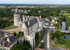 Vue aérienne du château de Châteaudun