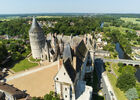 Château de Châteaudun, vue aérienne