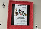 Affiche cadre jeu musical