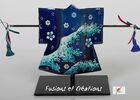 scupture kimono bleu WEB @Fusions&Créations