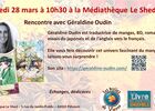 Rencontre littéraire avec Géraldine Oudin_Pélussin