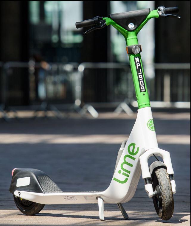 LIme trottinettes électriques en libre service