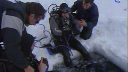 Plongée sous la glace aux Angles
