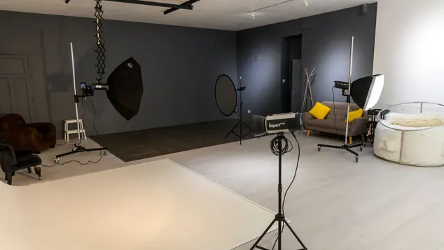 Visite du studio photographique STUDIO CARRE