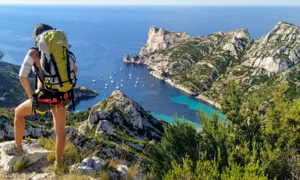 Swimming hike in the Calanque de Sormiou