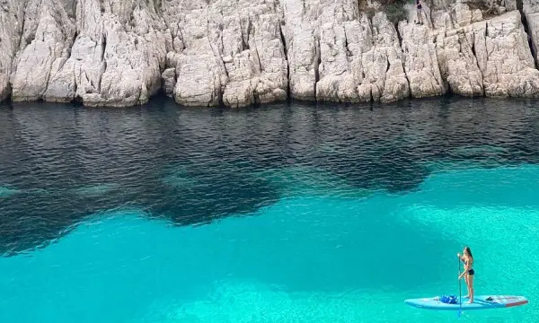 Stand Up Paddle guided tour calanques of Cassis