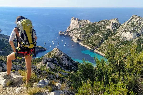 Swimming hike in the Calanque de Sormiou