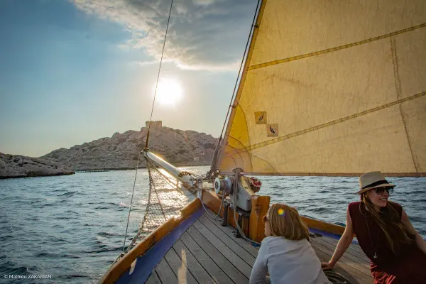Sunset aboard a traditional tartane
