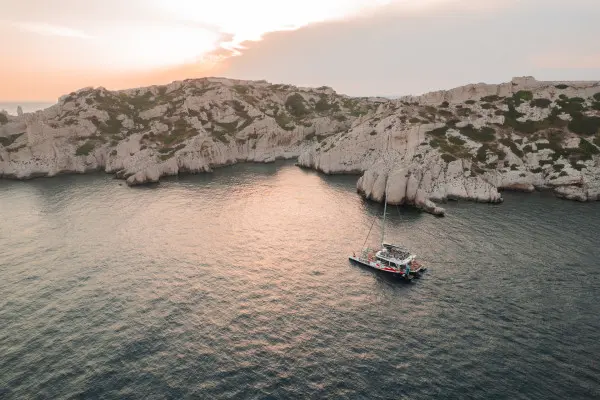 Sunset Catamaran Cruise – Bay of Marseille