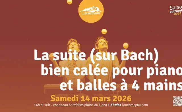 La Suite (sur Bach) bien calée pour piano et balles à 4 mains