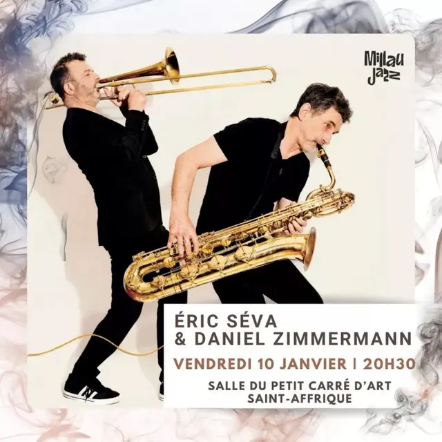Millau en Jazz - 10 janv 2025 - Eric Séva & Daniel Zimmermann | Deux souffleurs sur un fil