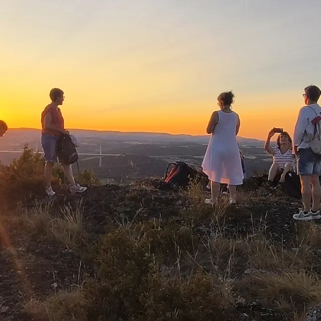 Coucher de soleil et gourmandises