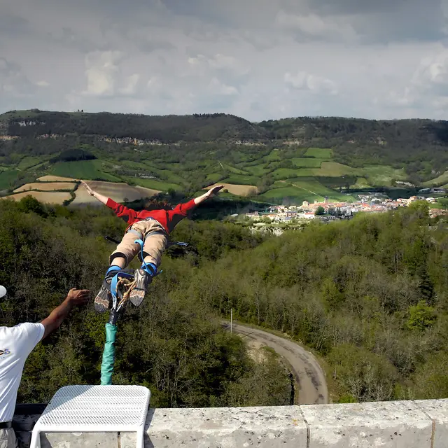 Saut à l'élastique Sainte Eulalie de Cernon - Antipodes