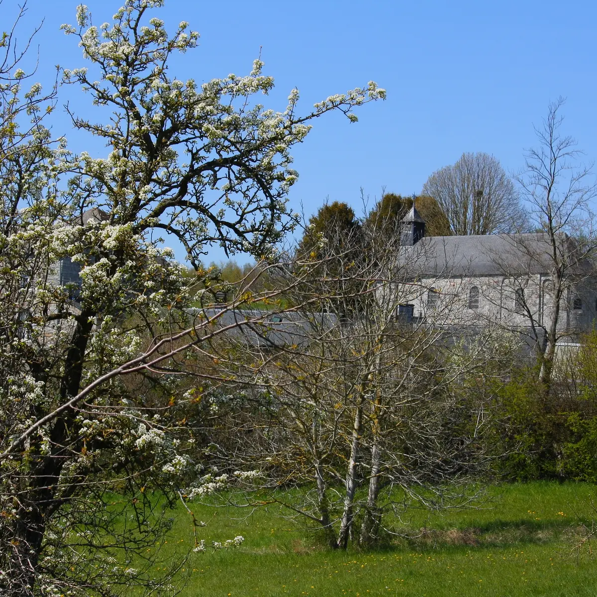 Vue sur la chapelle de Limet