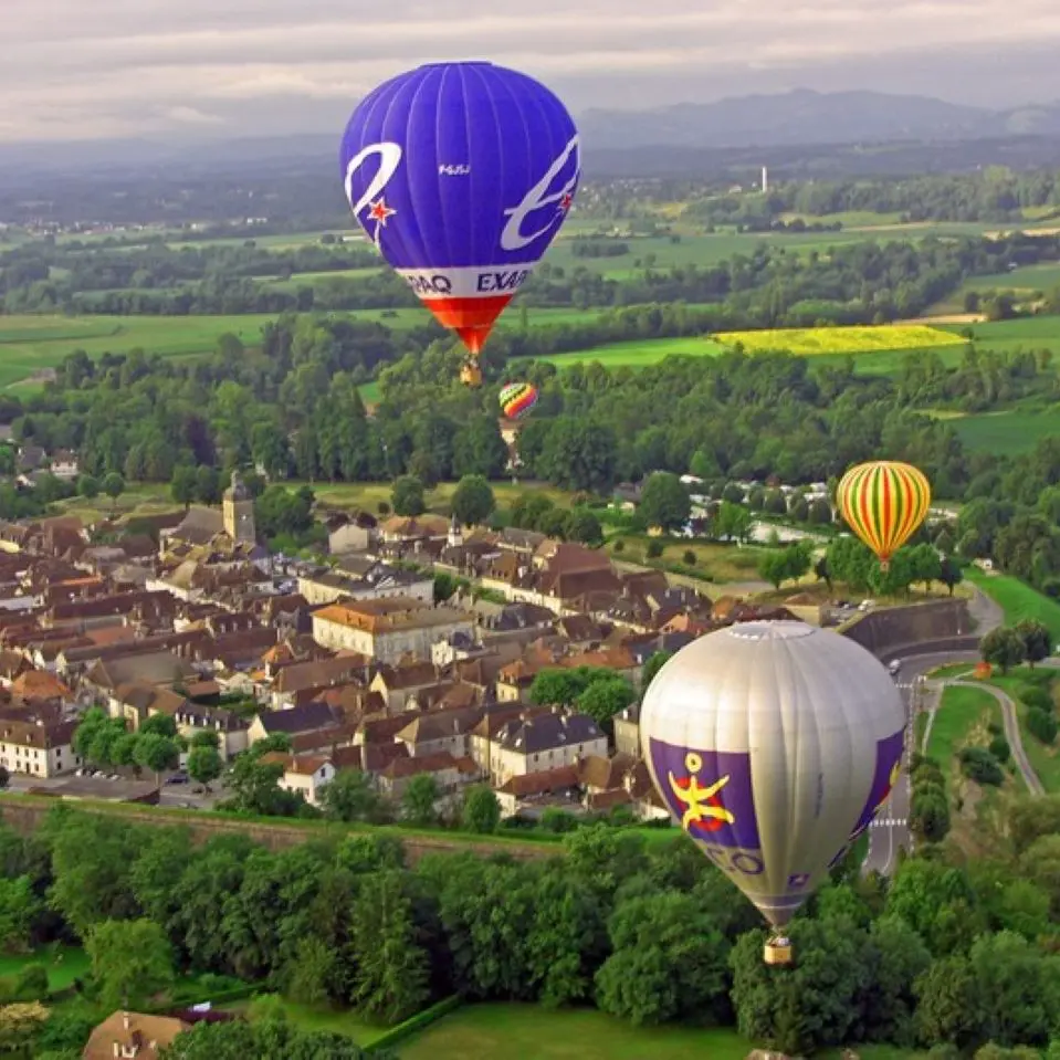 Navarrenx - vue aerienne