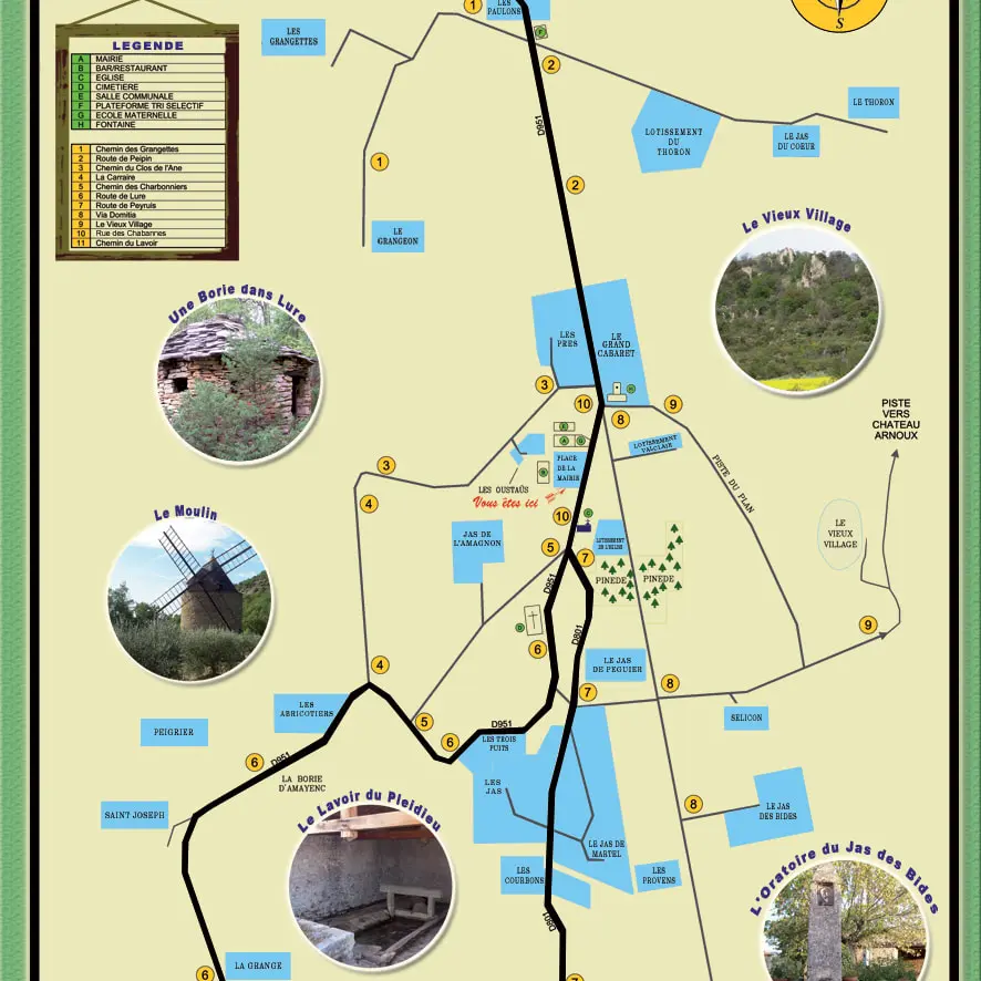 Guide et Plan du Village  - Chateauneuf Val Saint Donat