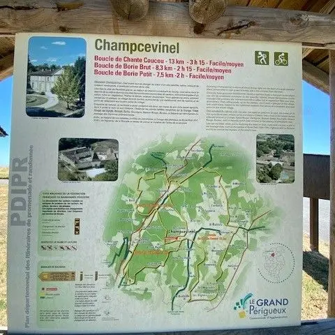 CHAMPCEVINEL-Boucle de Chantecoucou-Panneau d'appel