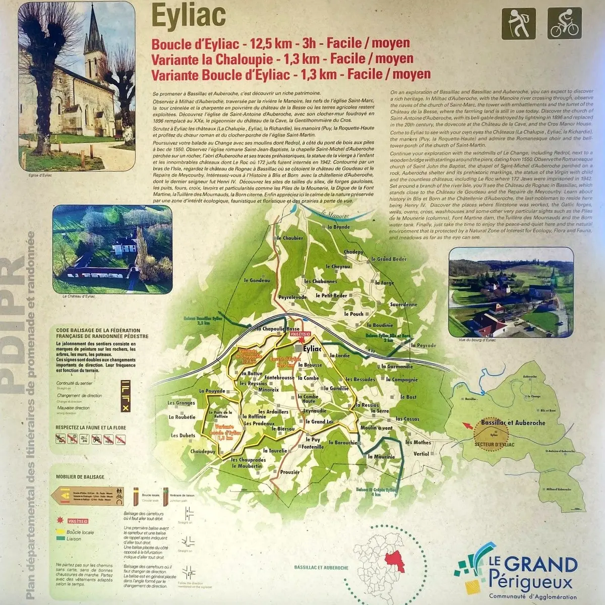 EYLIAC-Boucle d'Eyliac-Panneau d'appel
