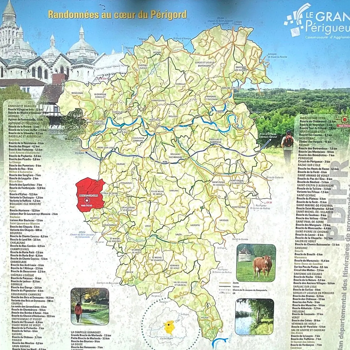 MANZAC SUR VERN-Boucle de Chabannes-Panneau d'appel 2