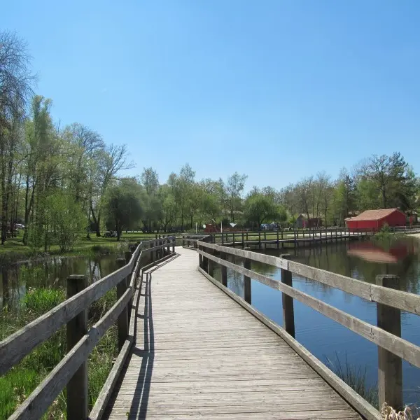 Saint-Estephe Etang passerelle