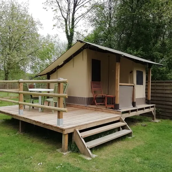 Tente lodge Baléares-Hébergement insolite-Domaine du Roc - Brocéliande -Morbihan