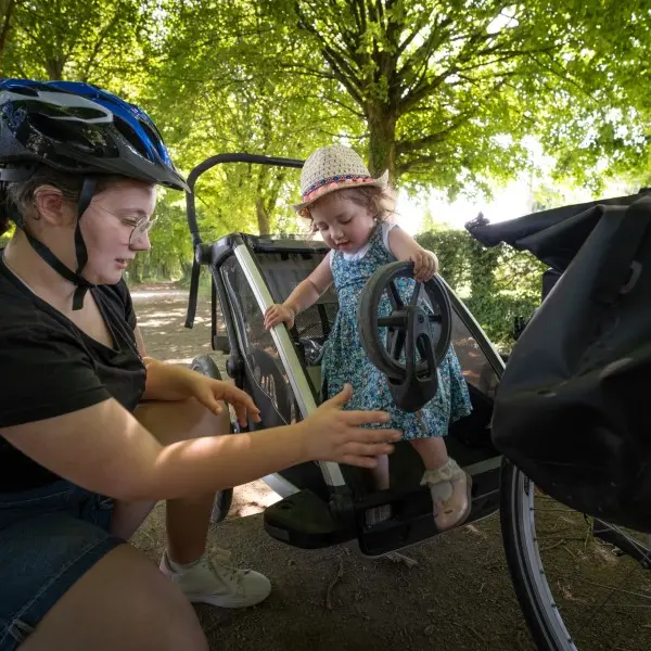 Découverte de la remorque vélo pour enfant - Vélo de Babel
