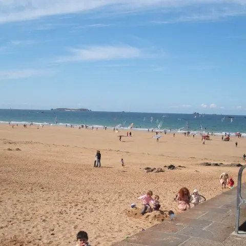 Vue de la Plage devant la résidence - Location Caidou-Trévilly Saint Malo
