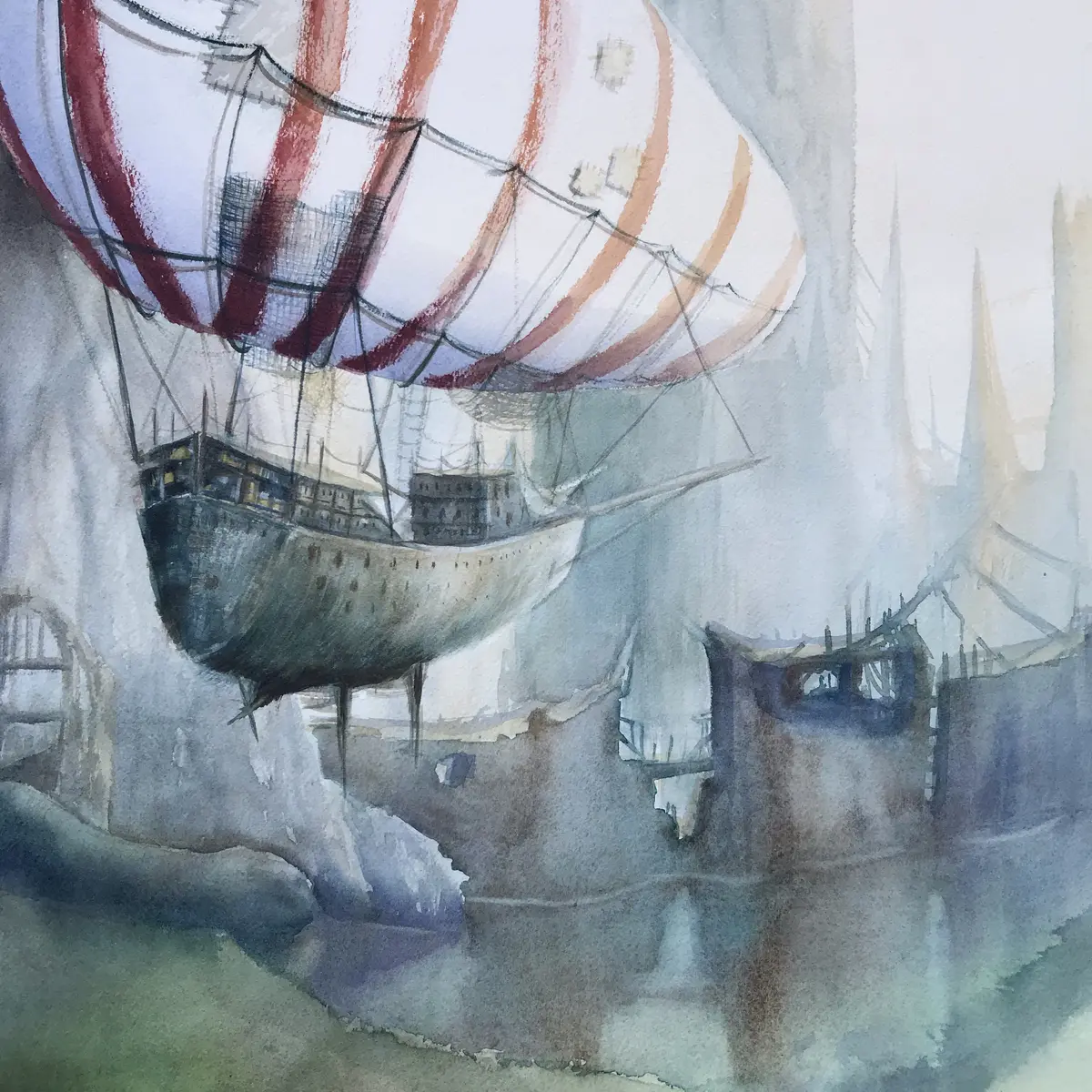 Aquarelle- Auteur- Anne Hamelin