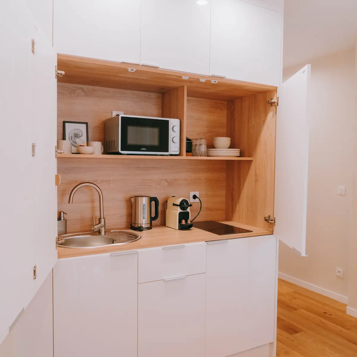 Espace kitchenette appartement 20 Duhamel