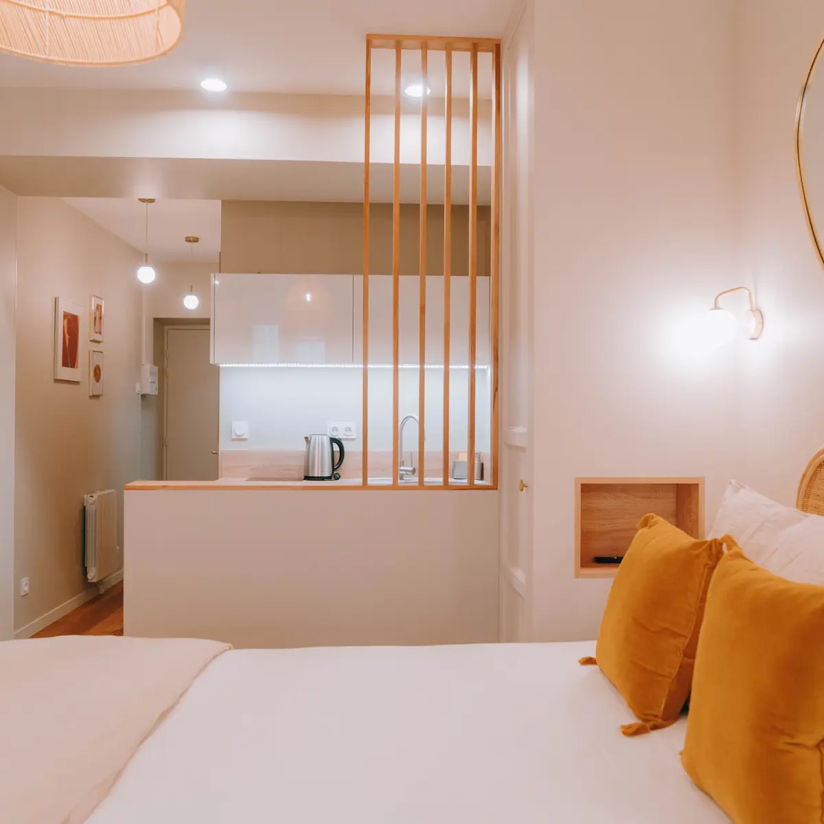 Vue depuis l'espace couchage appartement 19 Duhamel