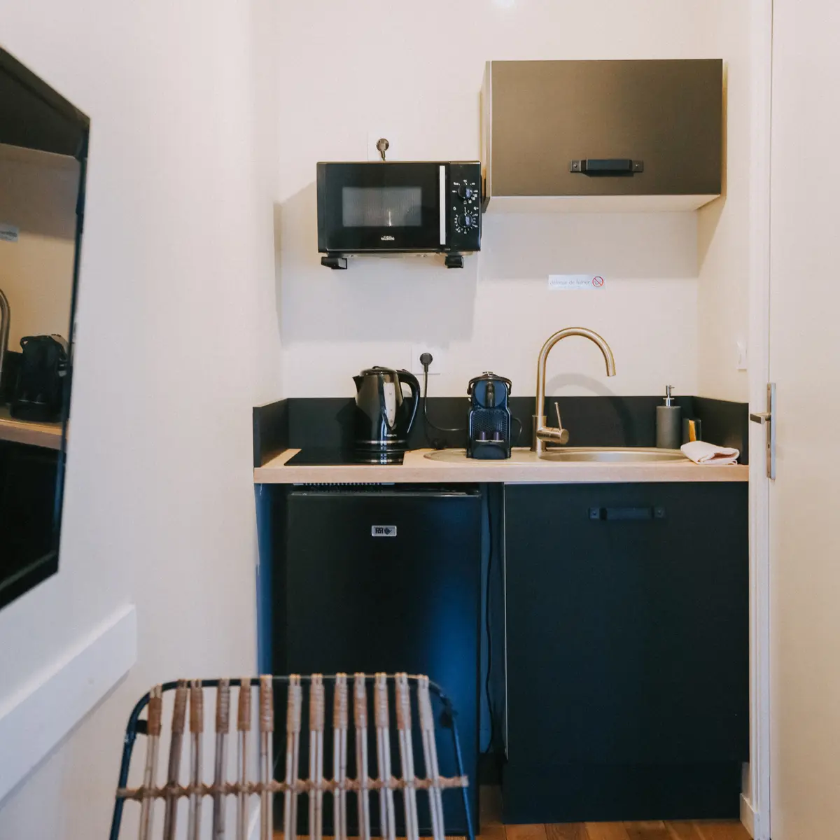 Vue espace kitchenette Appartement 12 Duhamel